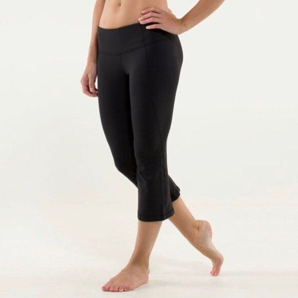 Lululemon Gather & Crow‎ Crop (Sz 4, 21" Inseam) Black - Picture 6 of 10